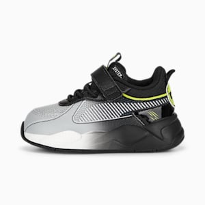 PUMA x MIRACULOUS RS-X Toddler Sneakers, PUMA Black-Feather Gray-Lime Smash