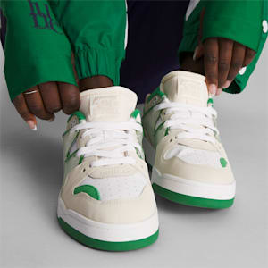 PUMA x JUNE AMBROSE Keeping Score Slipstream Sneakers, Warm White-Verdant Green-PUMA White