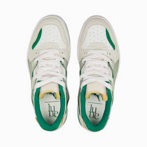 PUMA x JUNE AMBROSE Keeping Score Slipstream Women's Sneakers, Warm White-Verdant Green-PUMA White