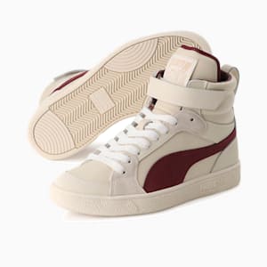 PUMA x JUNE AMBROSE Ralph Sampson Sneakers Women, Whisper White-Aubergine