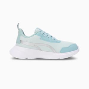 PUMA Alfarun Metallic Women's Sneakers, Dewdrop-Turquoise Surf-PUMA Silver, extralarge-IND