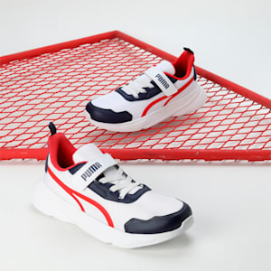 Puma Alfarun Youth Sneakers, PUMA White-PUMA Navy-PUMA Red, extralarge-IND