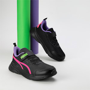 Puma Alfarun Youth Sneakers, PUMA Black-Glowing Pink-Pitch Green, extralarge-IND