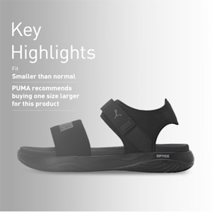 SOFTRIDE Seave Sandals, PUMA Black-Cool Dark Gray, extralarge-IND