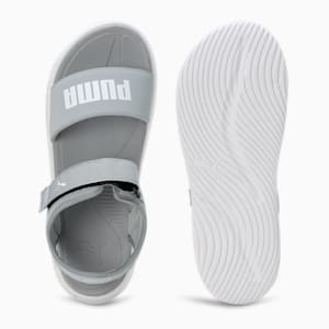 Puma SOFTRIDE Seave Unisex Sandals, Cool Mid Gray-PUMA White, extralarge-IND