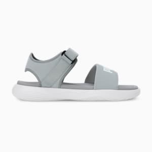 Puma SOFTRIDE Seave Unisex Sandals, Cool Mid Gray-PUMA White, extralarge-IND