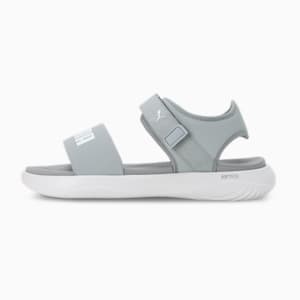 Puma SOFTRIDE Seave Unisex Sandals, Cool Mid Gray-PUMA White, extralarge-IND