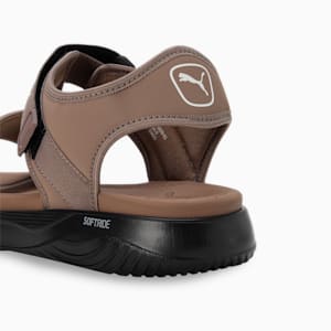 SOFTRIDE Seave Sandals, Totally Taupe-Frosted Ivory-PUMA Black, extralarge-IND