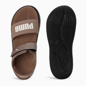 SOFTRIDE Seave Sandals, Totally Taupe-Frosted Ivory-PUMA Black, extralarge-IND