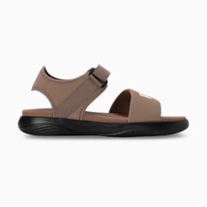 SOFTRIDE Seave Sandals, Totally Taupe-Frosted Ivory-PUMA Black, extralarge-IND