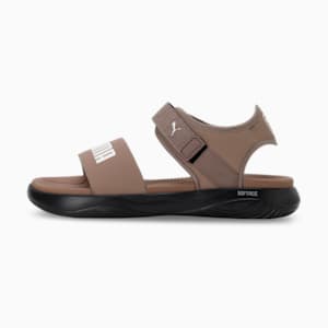 SOFTRIDE Seave Sandals, Totally Taupe-Frosted Ivory-PUMA Black, extralarge-IND