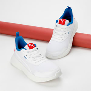 Alfarun Men's Sneakers, PUMA White-PUMA Team Royal-PUMA Red, extralarge-IND