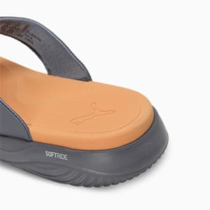 Puma Softride Seave Flip-Flops, Gray Tile-Clementine