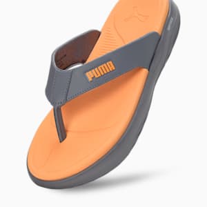 Puma Softride Seave Flip-Flops, Gray Tile-Clementine
