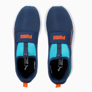 Hobbes Slip On Youth Sneakers, New Navy-Blue Atoll-Vibrant Orange, extralarge-IND