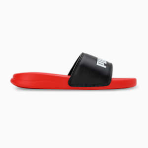 PUMA Popcat 20 x1DER Youth Slides, High Risk Red-PUMA Black