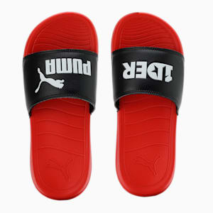 PUMA Popcat 20 x1DER Youth Slides, High Risk Red-PUMA Black