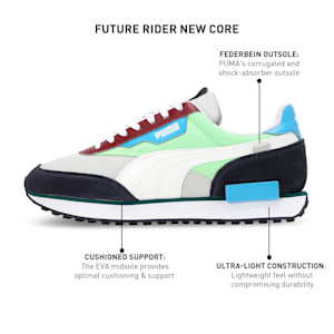 Future Rider New Core Unisex Sneakers, Glacier Gray-Spring Fern, extralarge-IND