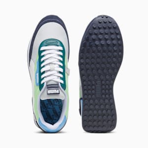 Future Rider New Core Unisex Sneakers, Glacier Gray-Spring Fern, extralarge-IND