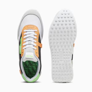 Future Rider New Core Unisex Sneakers, PUMA White-Bright Melon, extralarge-IND