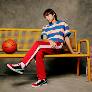 Tenis Clyde OG, PUMA Black-For All Time Red, extralarge