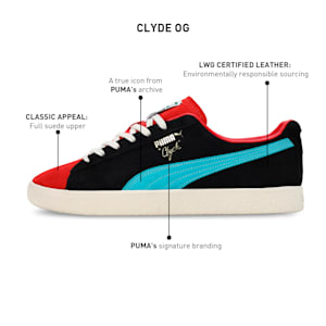Clyde OG Sneakers, PUMA Black-For All Time Red, extralarge-IND