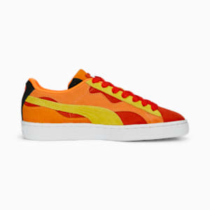Suede Camowave Big Kids' Sneakers, Warm Earth-Clementine-Pelé Yellow
