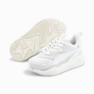 Zapatos RS-X Efekt Premium para niño pequeño, PUMA White-Feather Gray