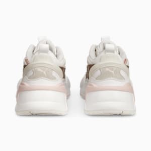 Zapatos deportivos RS-X Efekt Metallic para niños grandes, PUMA White-Warm White-Rose Dust