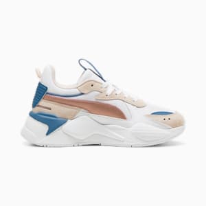 RS-X Metallic Big Kids' Sneakers, PUMA White-Island Pink, extralarge