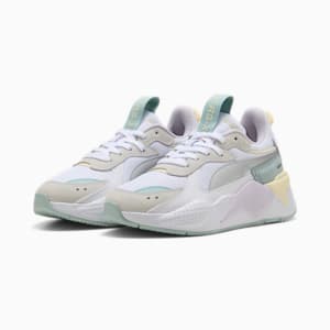 Tenis RS-X Metallic para adolescentes, PUMA White-PUMA Silver, extralarge