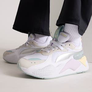 Tenis RS-X Metallic para adolescentes, PUMA White-PUMA Silver, extralarge