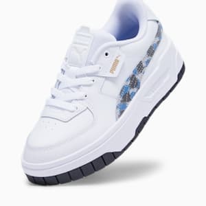 Cali Dream Animal Print Sneakers Youth, PUMA White-Racing Blue, extralarge