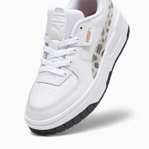 Cali Dream Animal Print Big Kids' Sneakers, PUMA White-Peach Smoothie, extralarge