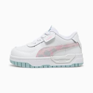  PUMA Smash 3.0 Glitz Glam Hook and Loop Sneaker, Peach  Smoothie White, 12.5 US Unisex Little Kid