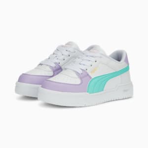 CA Pro Block Toddlers' Shoes, PUMA White-Vivid Violet-Mint, extralarge
