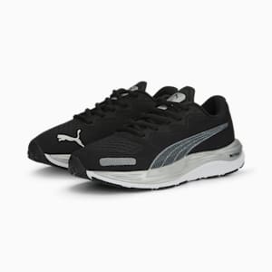 Velocity NITRO™ 2 Youth Running Shoes, PUMA Black-PUMA White-PUMA Silver, extralarge-IND