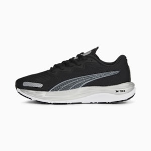 Velocity NITRO™ 2 Youth Running Shoes, PUMA Black-PUMA White-PUMA Silver, extralarge-IND