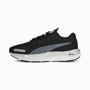 Velocity NITRO™ 2 Big Kids' Running Shoes, PUMA Black-PUMA White-PUMA Silver, extralarge