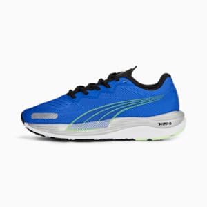Zapatos para correr Velocity NITRO 2 para jóvenes, Royal Sapphire-Fizzy Lime, extralarge