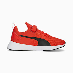 キッズ フライヤー ランナー V スニーカー 22-25cm, Warm Earth-PUMA Black