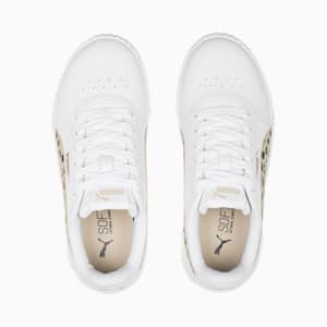 Carina 2.0 Animal Sneakers Youth, PUMA White-Granola-PUMA Black-PUMA Gold
