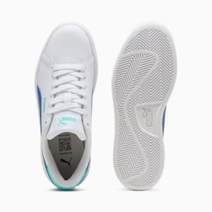 Tenis juveniles Smash 3.0, PUMA White-Vivid Blue-Aquatic, extralarge