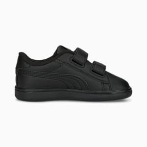Smash 3.0 Leather V Sneakers Baby, PUMA Black-Shadow Gray, extralarge-GBR