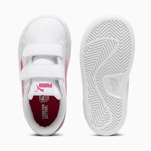 Smash 3.0 Leather V Sneakers Baby, PUMA White-Pinktastic, extralarge-GBR