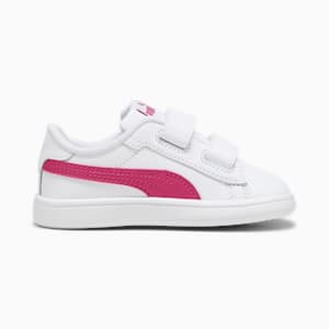Smash 3.0 Leather V Sneakers Baby, PUMA White-Pinktastic, extralarge-GBR