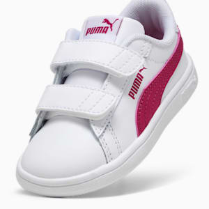 Smash 3.0 Leather V Sneakers Baby, PUMA White-Pinktastic, extralarge-GBR