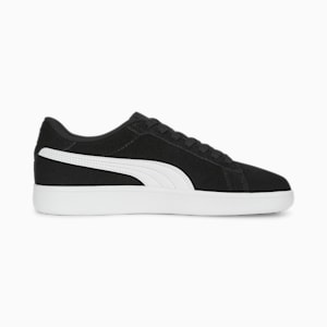 Baskets en suède Smash 3.0 Enfant et Adolescent, PUMA Black-PUMA White, extralarge