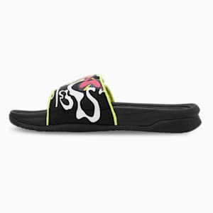 PUMA x Neymar Jr. Dream Nitro Unisex Slides, PUMA Black-PUMA White-Team Violet-Orchid Shadow