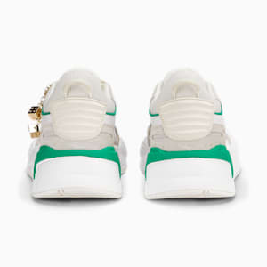 RS-X Lucky Charm Women's Sneakers, PUMA White-Warm White-Grassy Green, extralarge